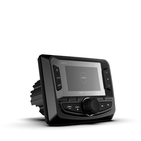 WS-MC-20 | Wet Sounds™ 2-Zone Media Center w/ SiriusXM-Ready® and NMEA 2000 Connectivity