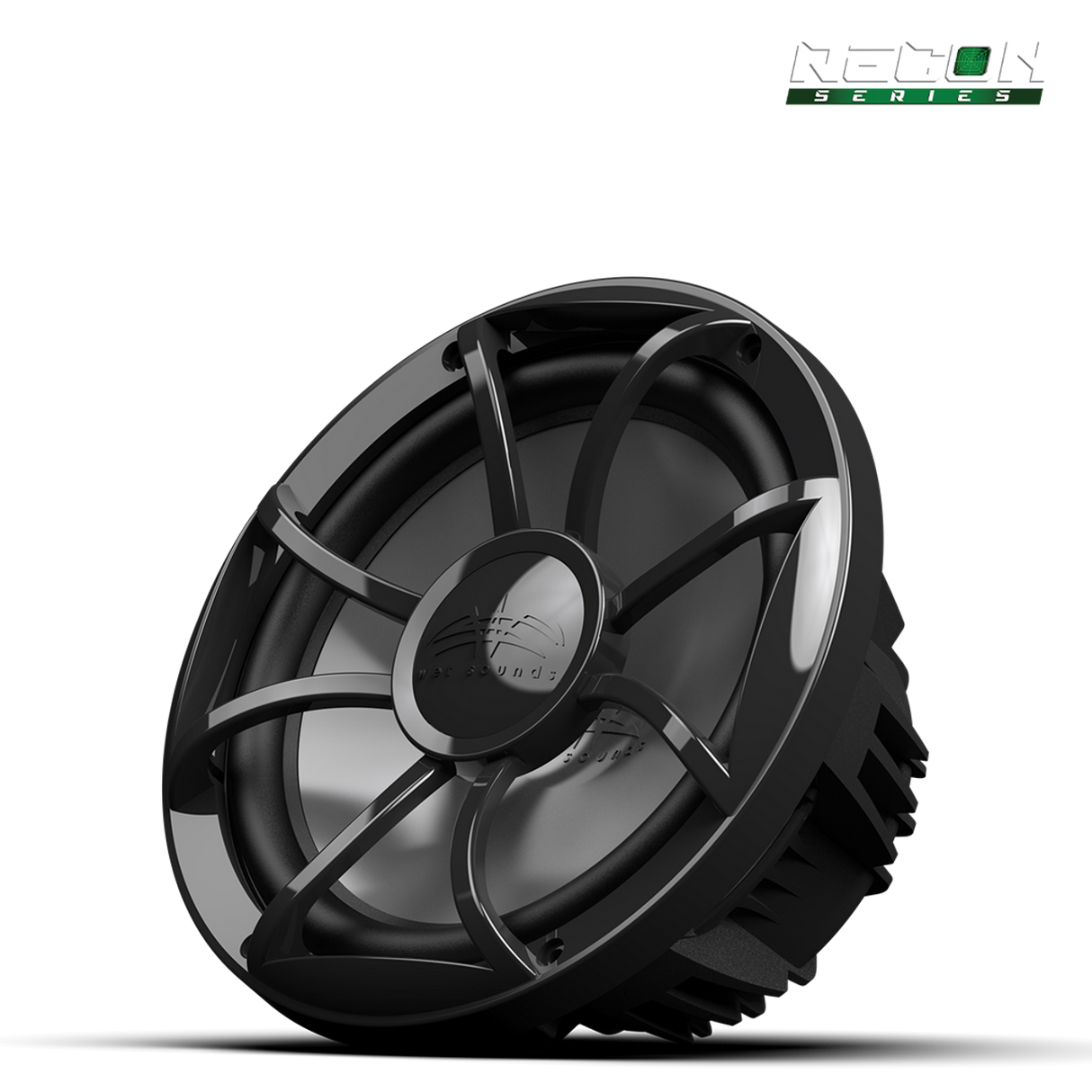 RECON 10 FA-BG | Wet Sounds RECON™ Series 10-inch Free-Air Marine Subwoofer - 4Ω Black with XS Black Grille