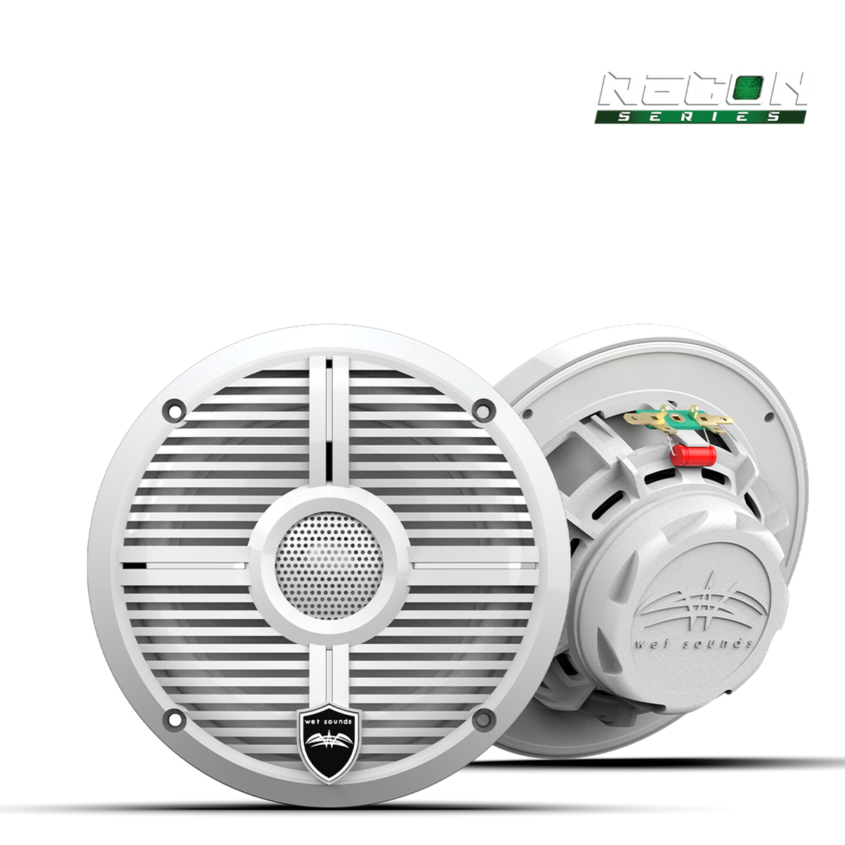 RECON 6 XW-W | RECON™ Series 6.5-inch High-Output Component Style Coaxial Speakers w/ XW-White Grilles