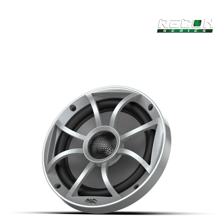 RECON 6-S | RECON™ Series 6.5-inch High-Output Component Style Coaxial Speakers w/ XS-Silver Grilles