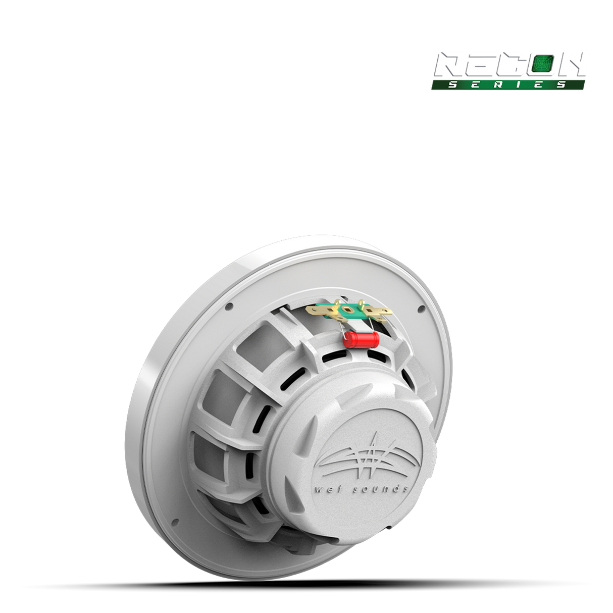 RECON 6 XW-W RGB | RECON™ Series 6.5-inch High-Output Component Style Coaxial Speakers w/ XW-White RGB Grilles