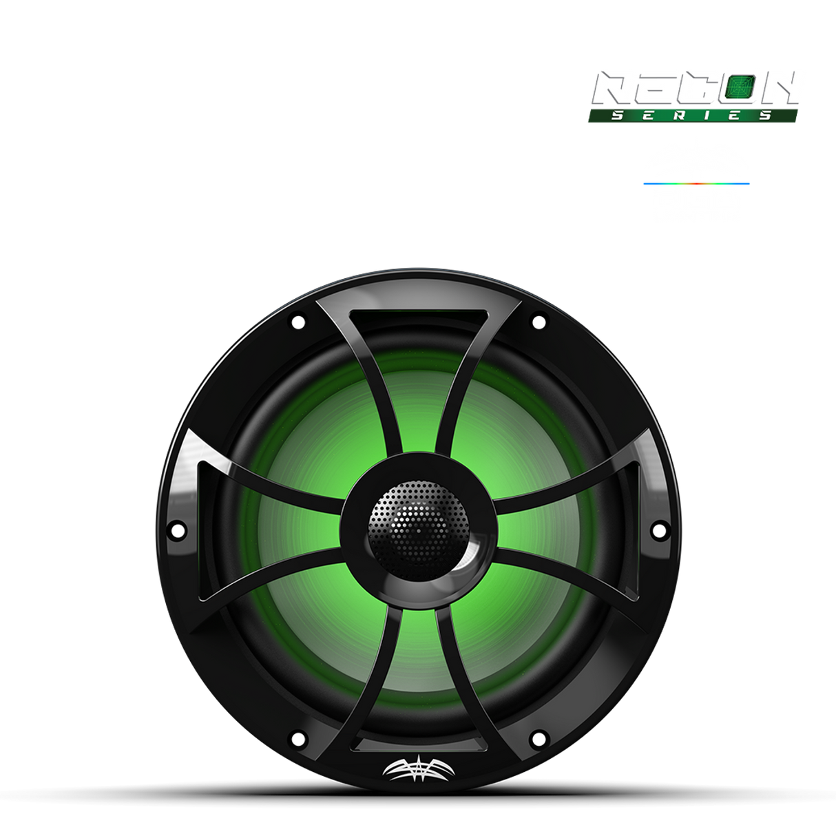 RECON 8-BG RGB | RECON™ Series 8-inch High-Output Component Style Coaxial Speakers w/ XS-Black RGB Grilles