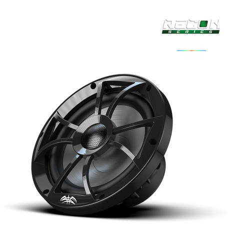 RECON 8-BG RGB | RECON™ Series 8-inch High-Output Component Style Coaxial Speakers w/ XS-Black RGB Grilles