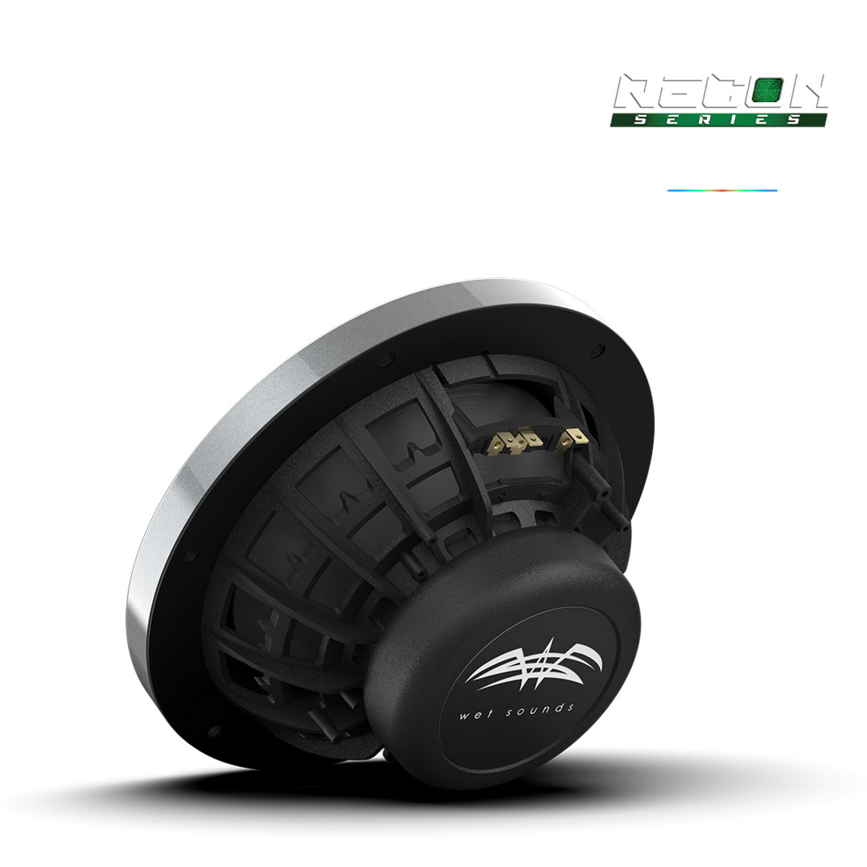 RECON 8-S RGB | RECON™ Series 8-inch High-Output Component Style Coaxial Speakers w/ XS-Silver RGB Grilles