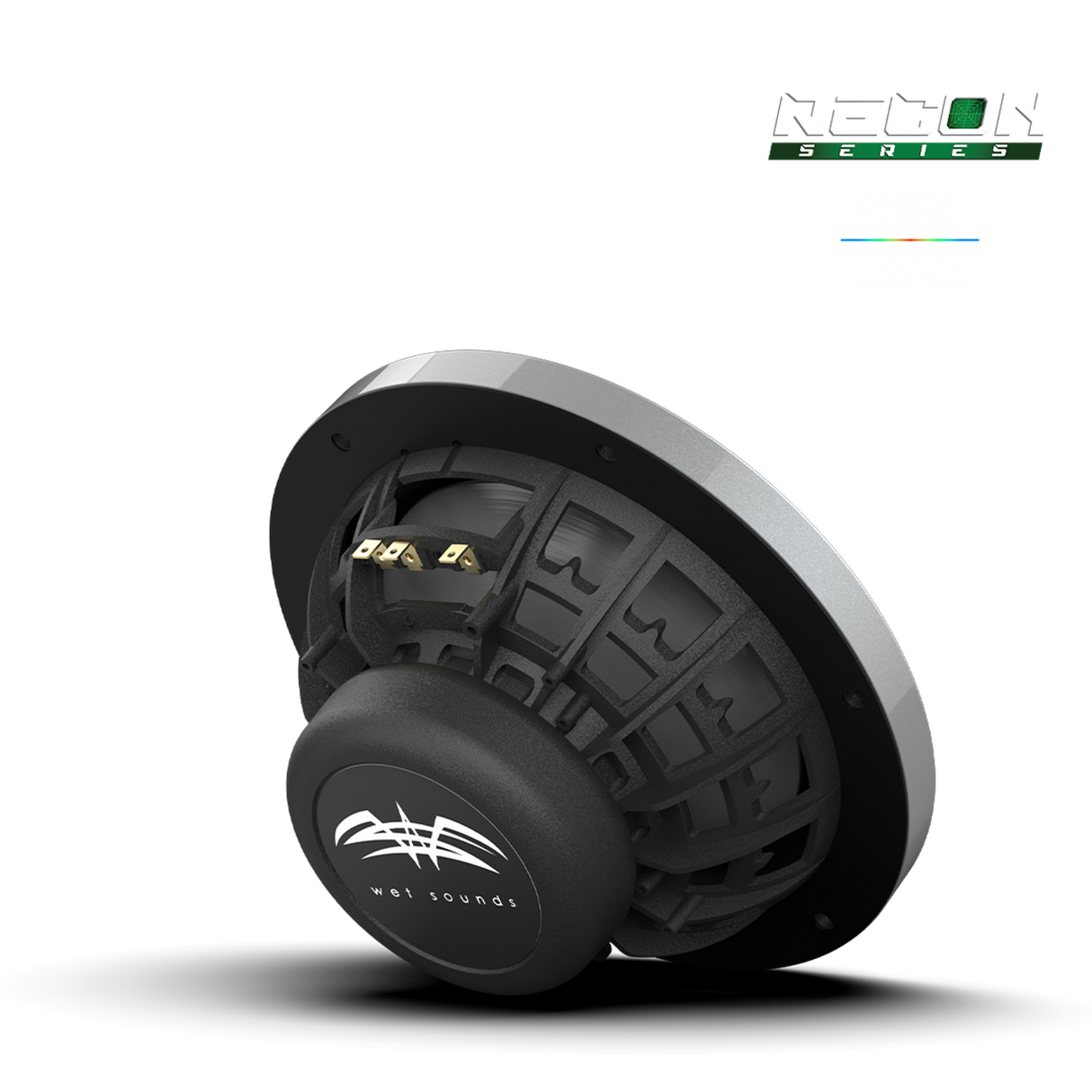 RECON 8-S RGB | RECON™ Series 8-inch High-Output Component Style Coaxial Speakers w/ XS-Silver RGB Grilles