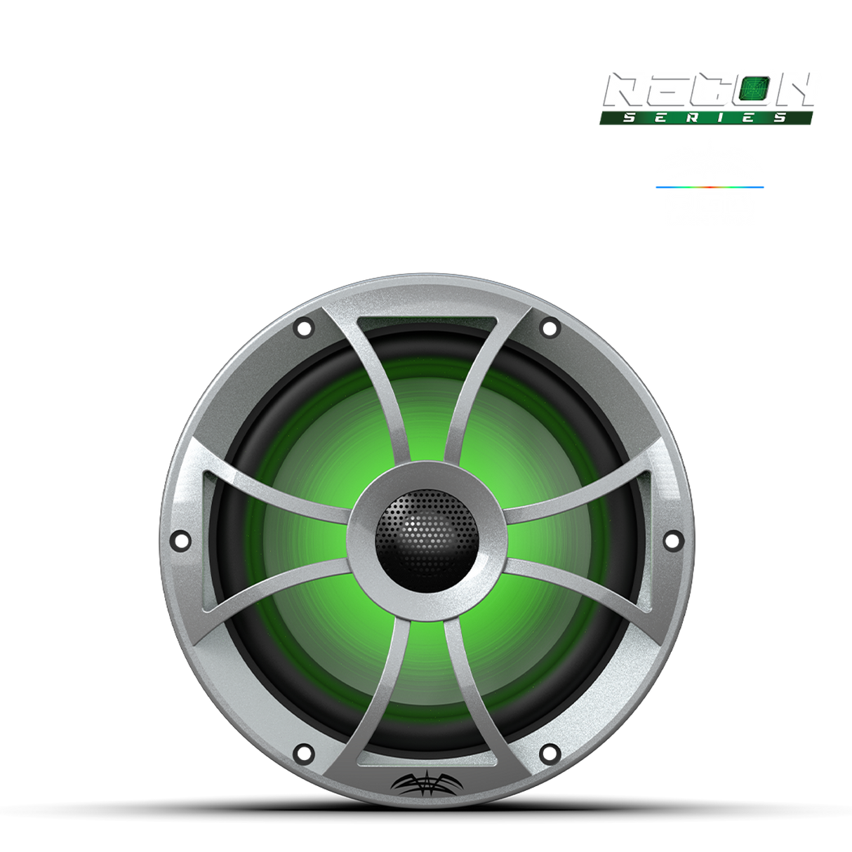 RECON 8-S RGB | RECON™ Series 8-inch High-Output Component Style Coaxial Speakers w/ XS-Silver RGB Grilles