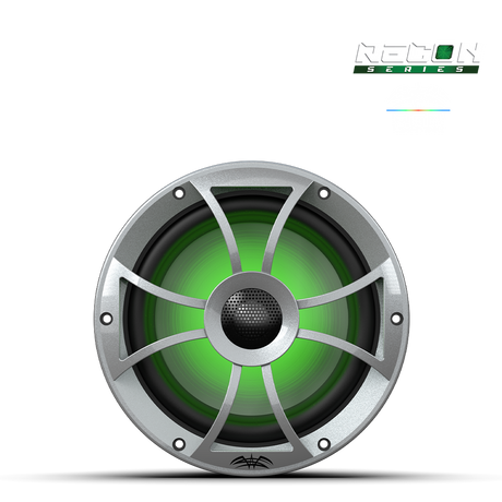 RECON 8-S RGB | RECON™ Series 8-inch High-Output Component Style Coaxial Speakers w/ XS-Silver RGB Grilles