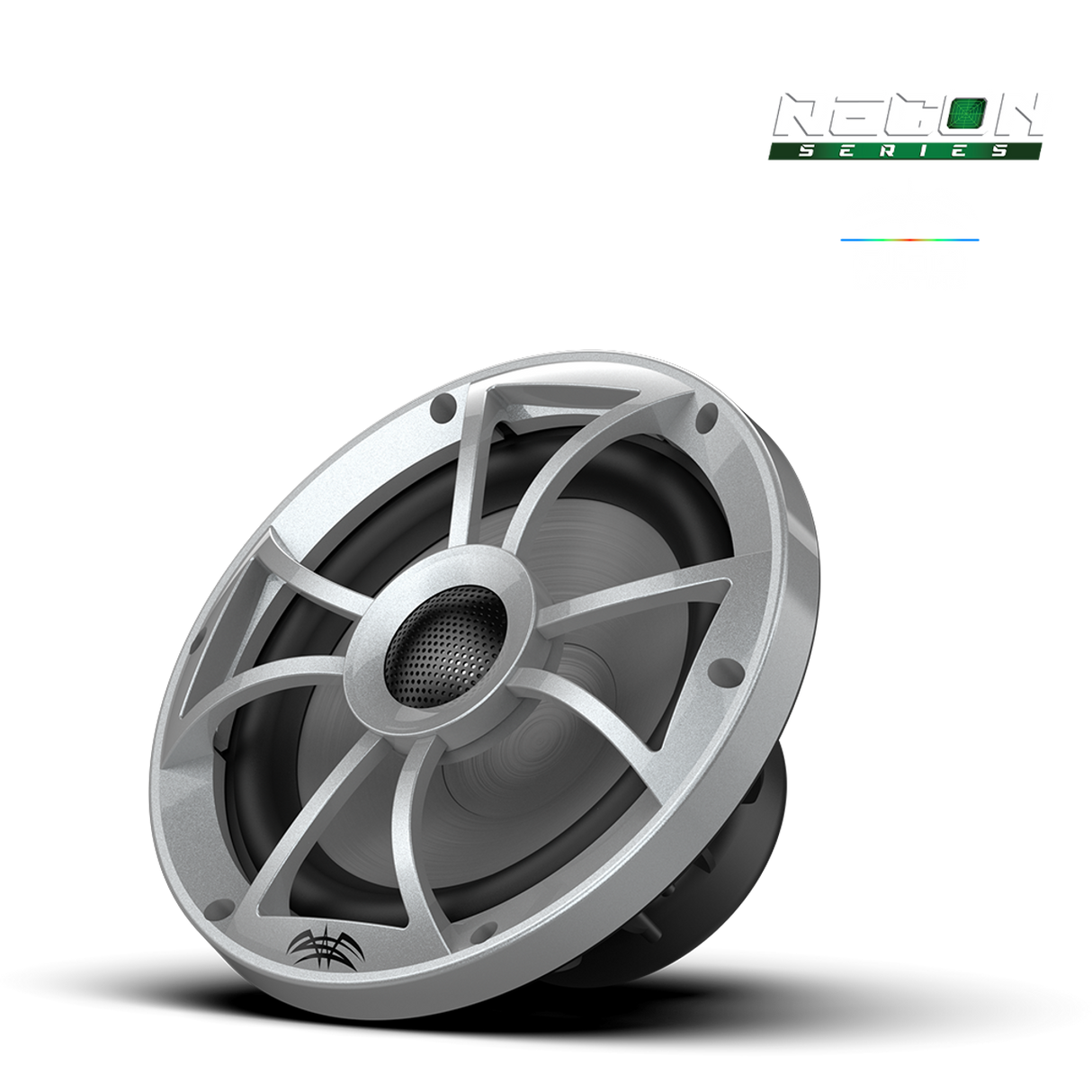 RECON 8-S RGB | RECON™ Series 8-inch High-Output Component Style Coaxial Speakers w/ XS-Silver RGB Grilles