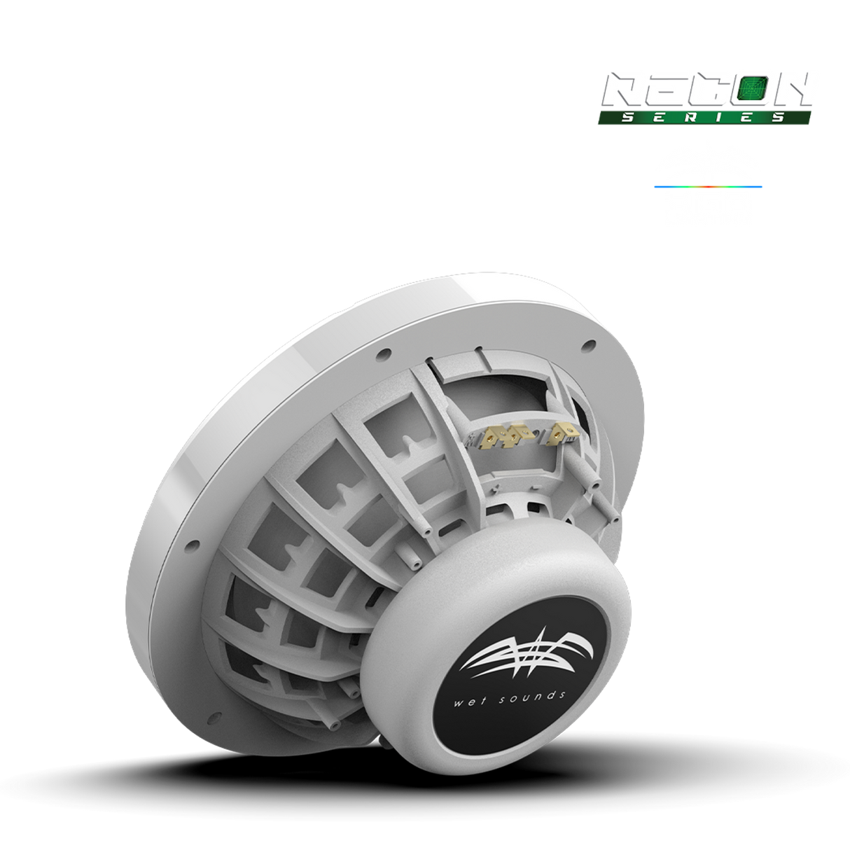 RECON 8 XW-W RGB | RECON™ Series 8-inch High-Output Component Style Coaxial Speakers w/ XW-White RGB Grilles