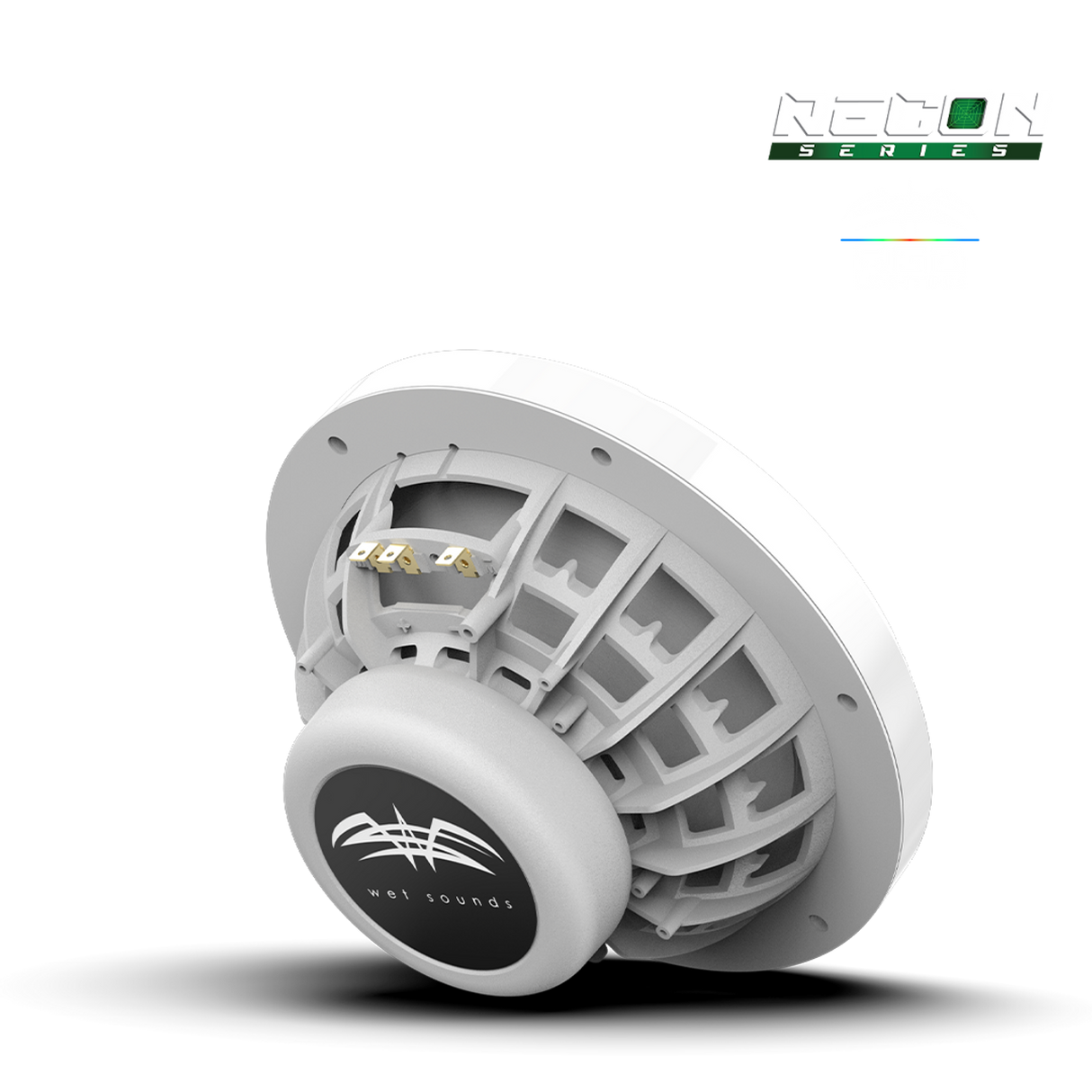 RECON 8 XW-W RGB | RECON™ Series 8-inch High-Output Component Style Coaxial Speakers w/ XW-White RGB Grilles