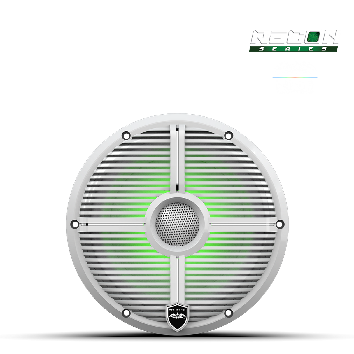 RECON 8 XW-W RGB | RECON™ Series 8-inch High-Output Component Style Coaxial Speakers w/ XW-White RGB Grilles