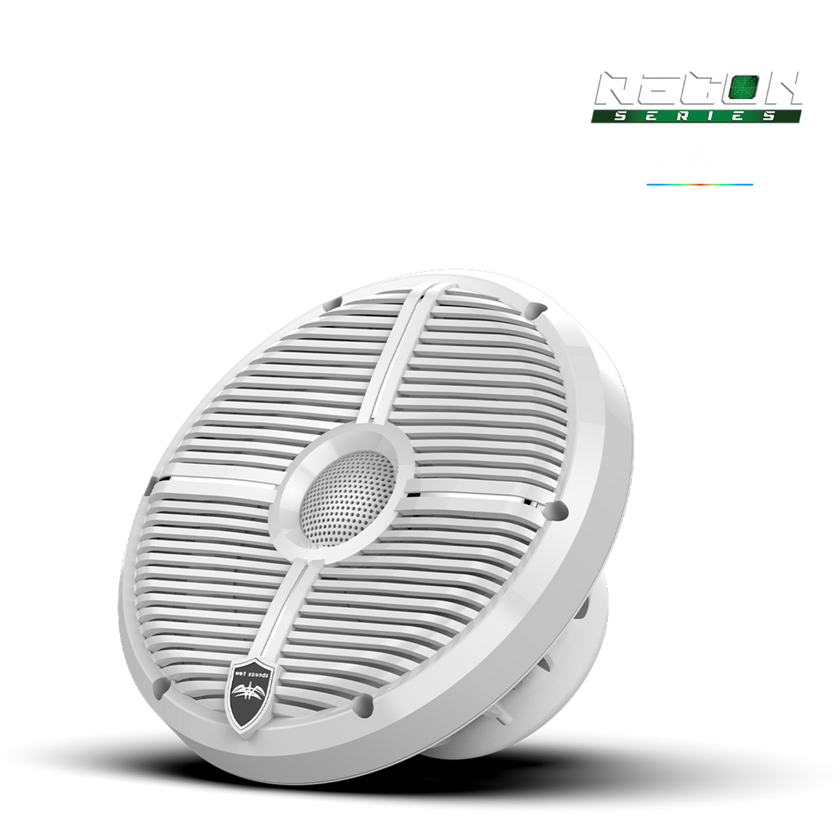 RECON 8 XW-W RGB | RECON™ Series 8-inch High-Output Component Style Coaxial Speakers w/ XW-White RGB Grilles