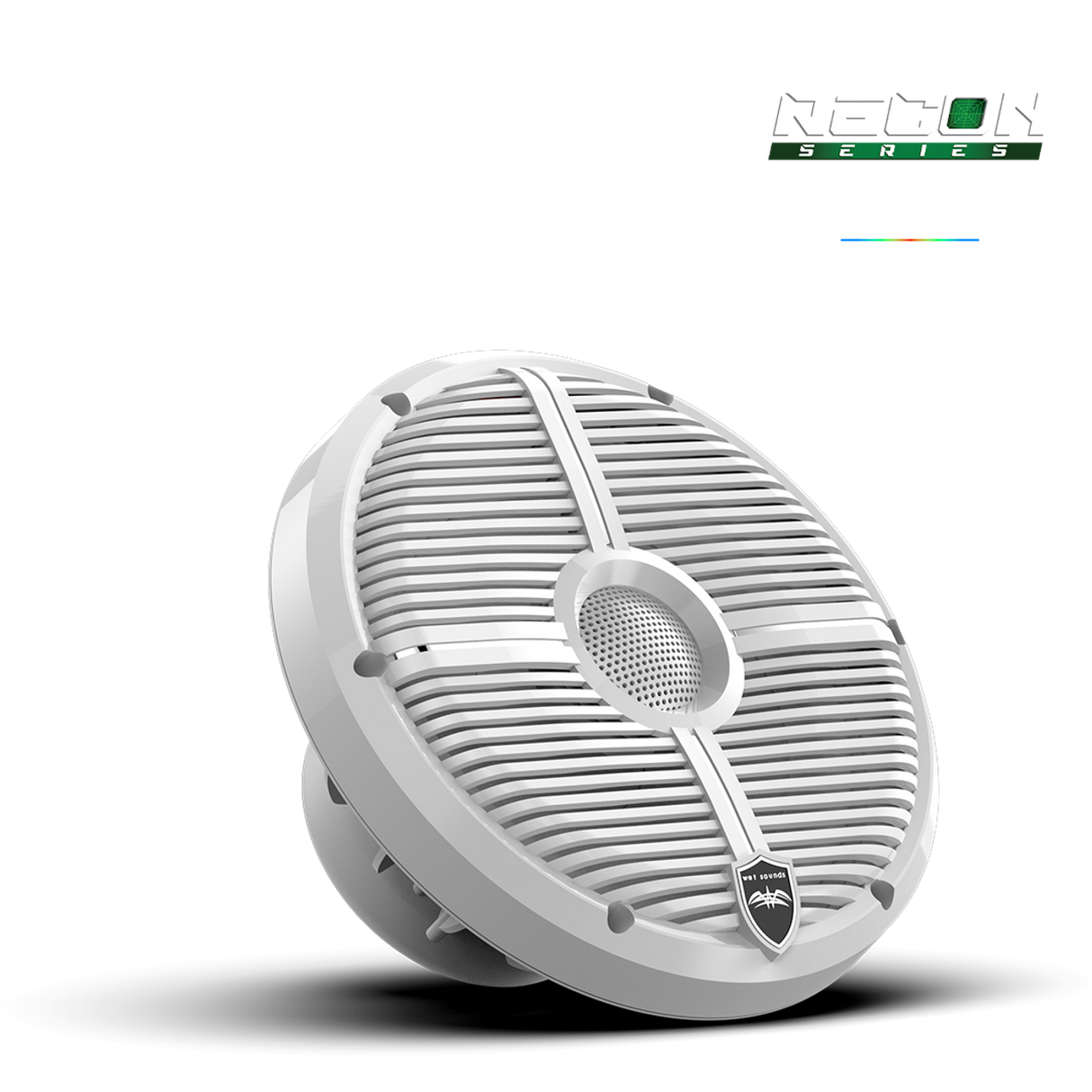 RECON 8 XW-W RGB | RECON™ Series 8-inch High-Output Component Style Coaxial Speakers w/ XW-White RGB Grilles