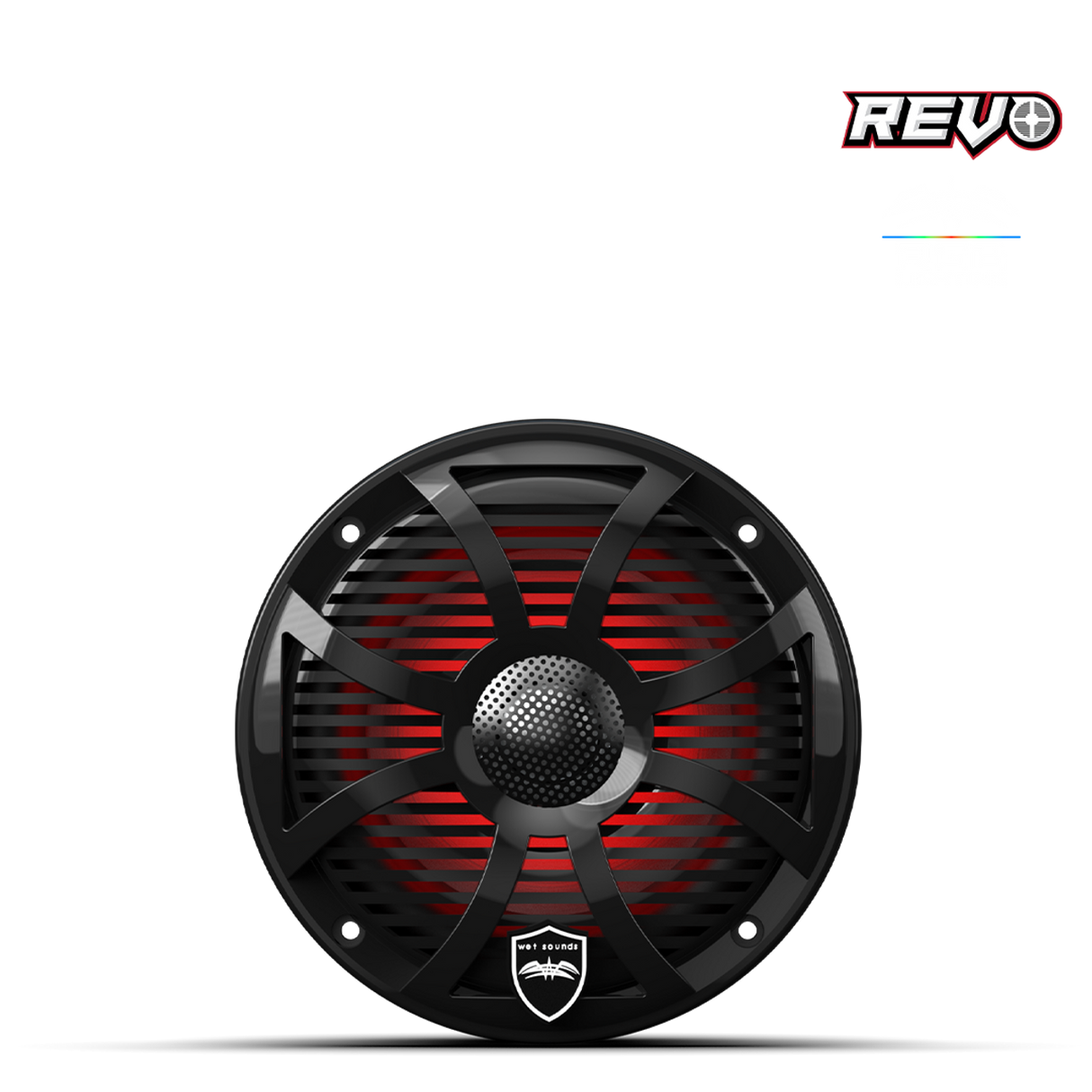 REVO 6 SW-B V3 | REVO Series 6.5-inch High-Output Component Style Coaxial Speakers w/ SW-Black RGB Grilles