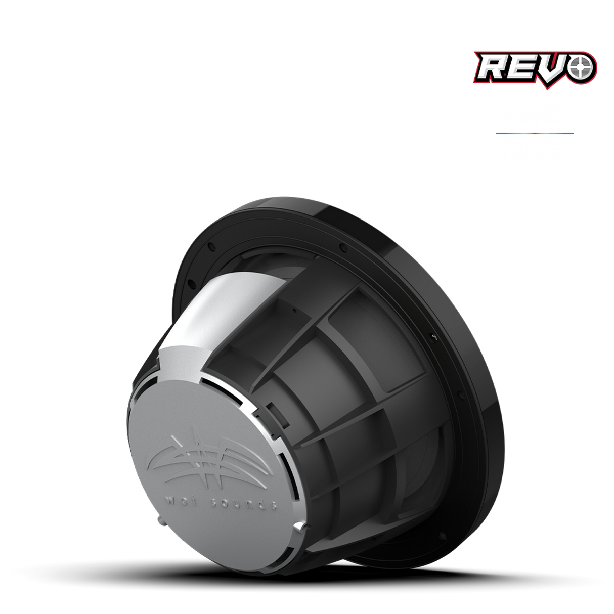 REVO 8 SW-B V3 | REVO Series 8-inch High-Output Component Style Coaxial Speakers w/ SW-Black RGB Grilles