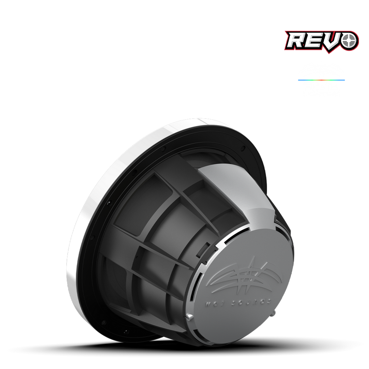 REVO 8 XW-W V3 | REVO Series 8-inch High-Output Component Style Coaxial Speakers w/ XW-White RGB Grilles