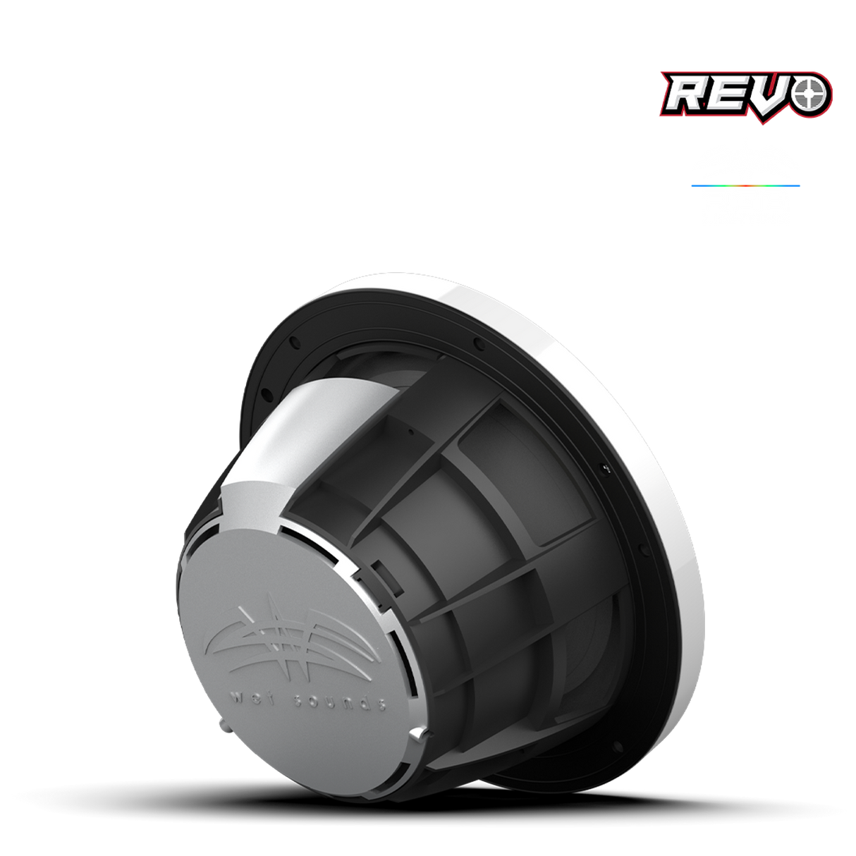 REVO 8 XW-W V3 | REVO Series 8-inch High-Output Component Style Coaxial Speakers w/ XW-White RGB Grilles