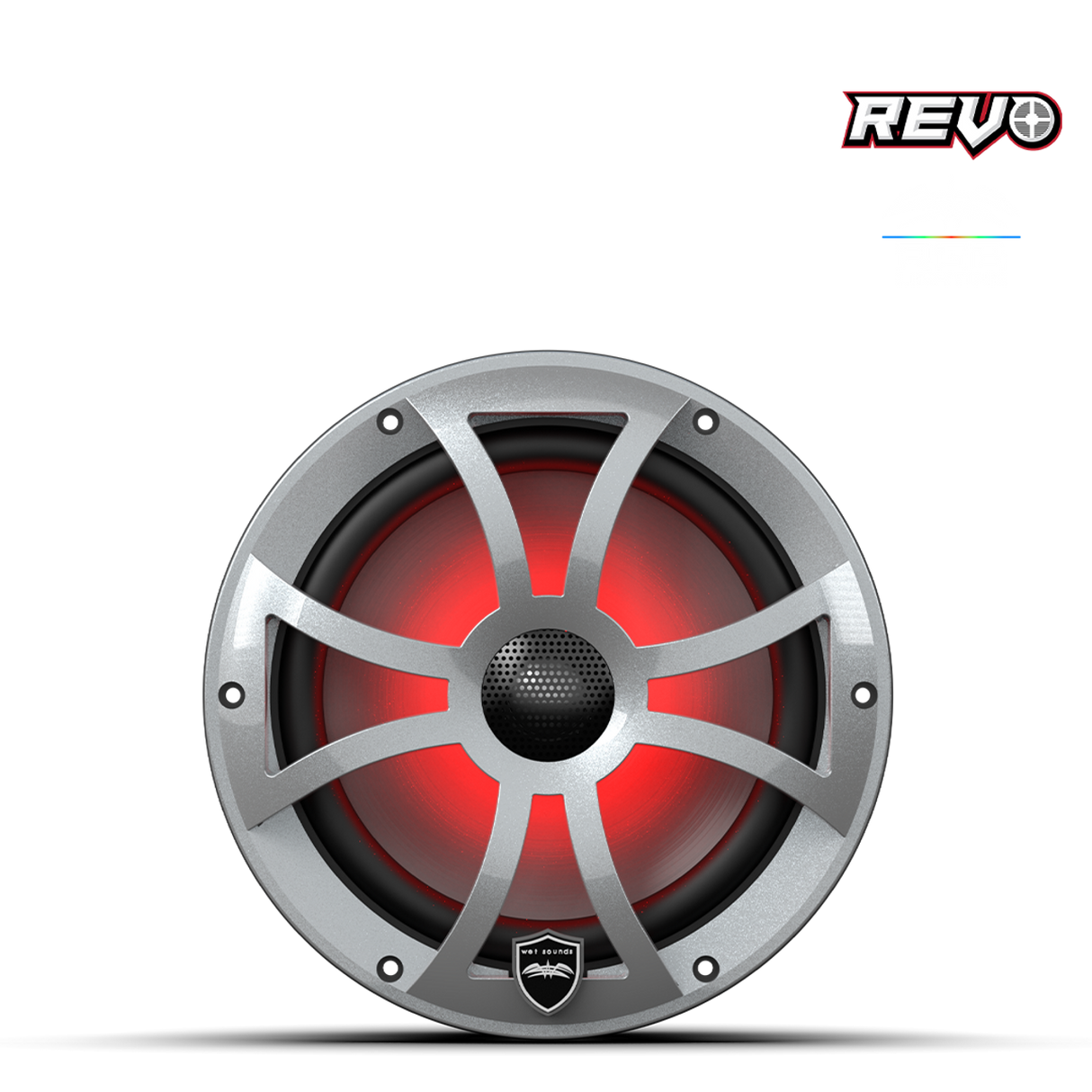 REVO 8-XSS | REVO Series 8-inch High-Output Component Style Coaxial Speakers w/ XS-Silver RGB Grilles