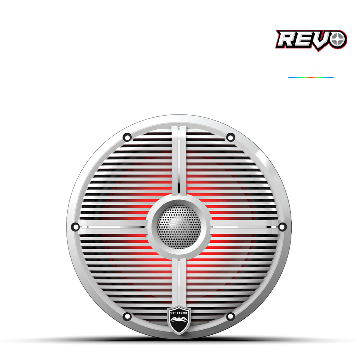 REVO 8 XW-W V3 | REVO Series 8-inch High-Output Component Style Coaxial Speakers w/ XW-White RGB Grilles