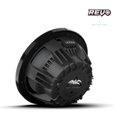 REVO CX-10 XS-B-SS S2 | REVO Series 10-inch High-Output Component Style Coaxial Speakers w/ XS-Black-Stainless Steel RGB Grilles