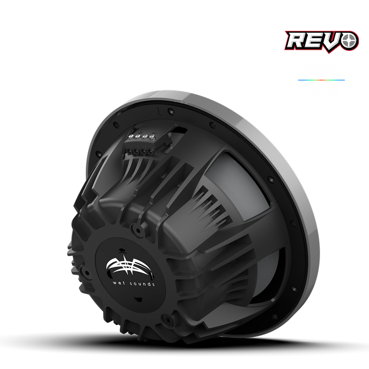 REVO CX-10 XS-G-SS S2 | REVO Series 10-inch High-Output Component Style Coaxial Speakers w/ XS-Gunmetal-Stainless Steel RGB Grilles