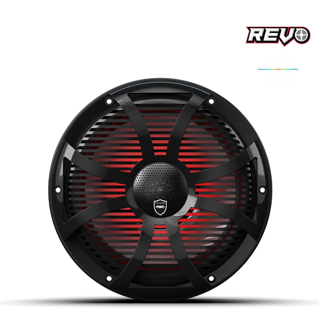 REVO CX-10 SW-B S2 | REVO Series 10-inch High-Output Component Style Coaxial Speakers w/ SW-Black RGB Grilles