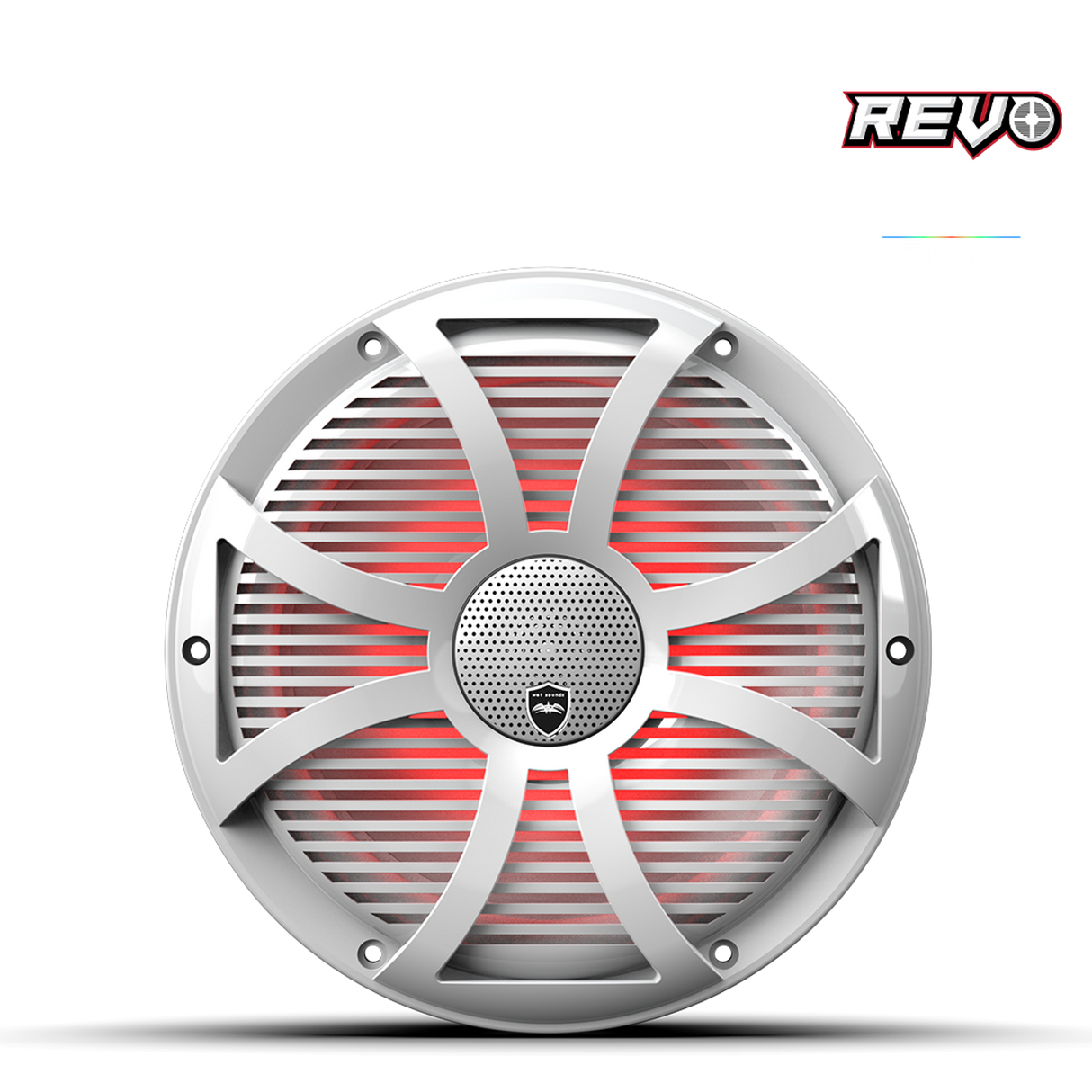 REVO CX-10 SW-W S2 | REVO Series 10-inch High-Output Component Style Coaxial Speakers w/ SW-White RGB Grilles