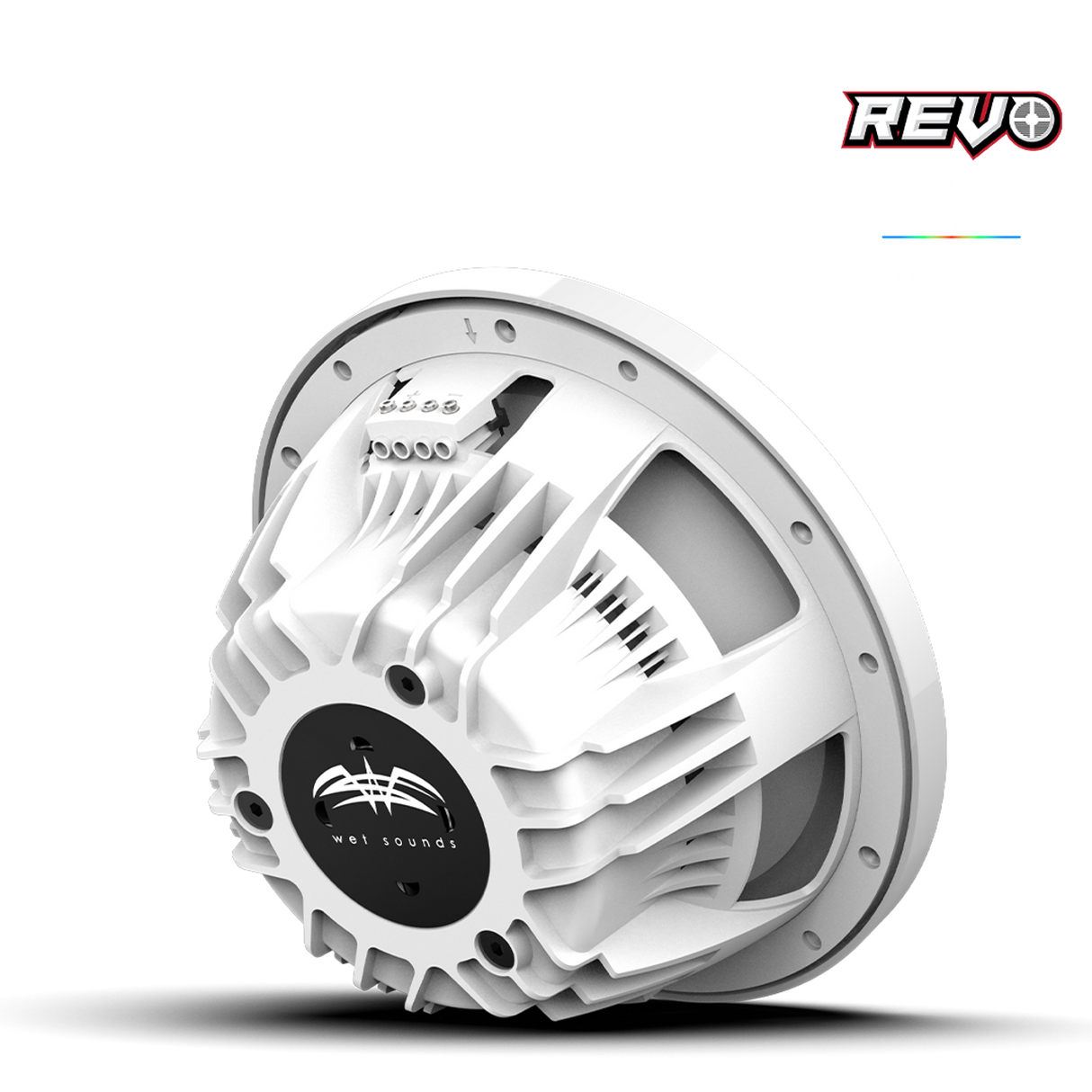 REVO CX-10 XW-W S2 | REVO Series 10-inch High-Output Component Style Coaxial Speakers w/ XW-White RGB Grilles