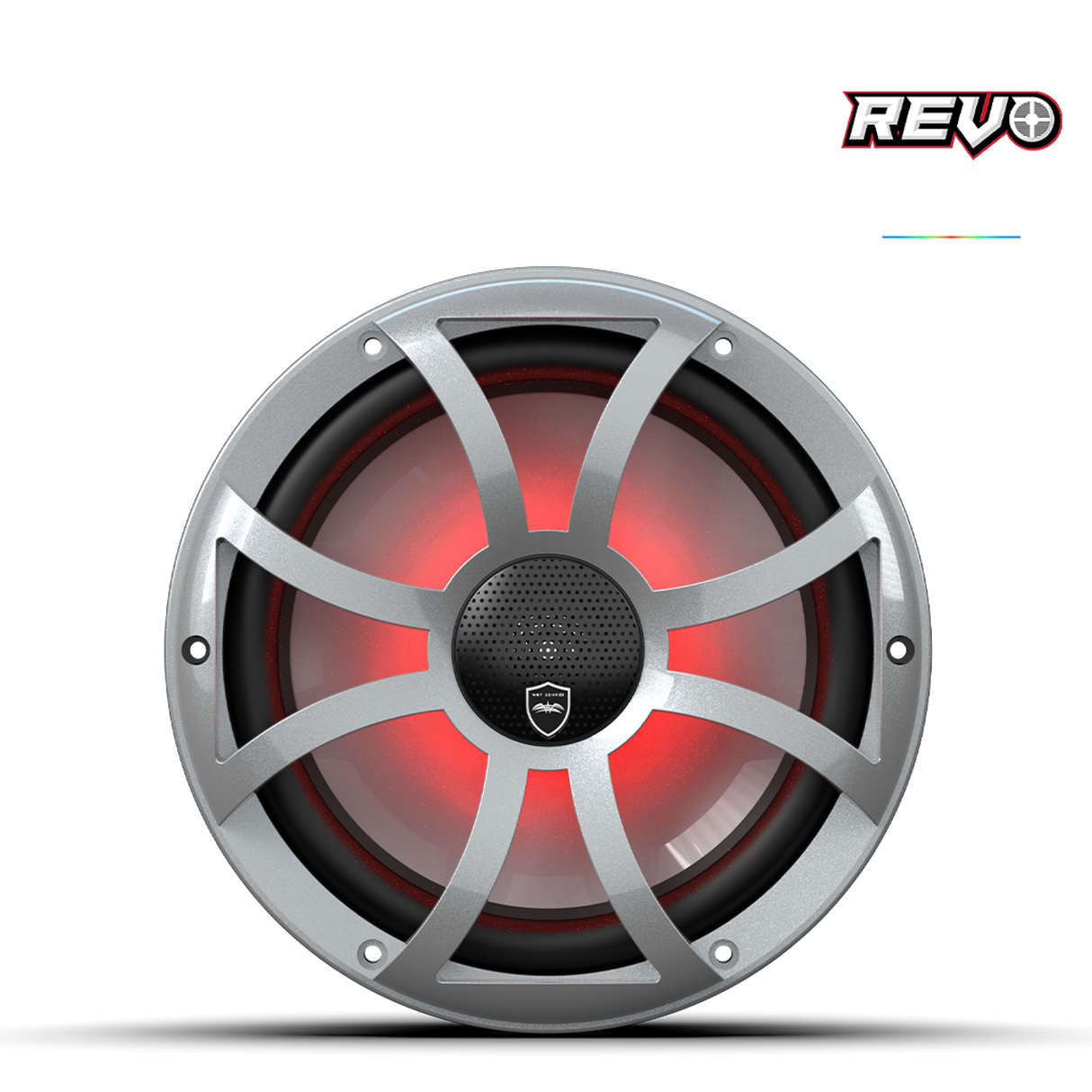 REVO CX-10 XS-S S2 | REVO Series 10-inch High-Output Component Style Coaxial Speakers w/ XS-Silver RGB Grilles